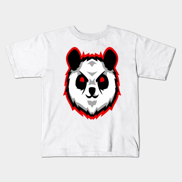 face panda Kids T-Shirt by AlmiranWhite